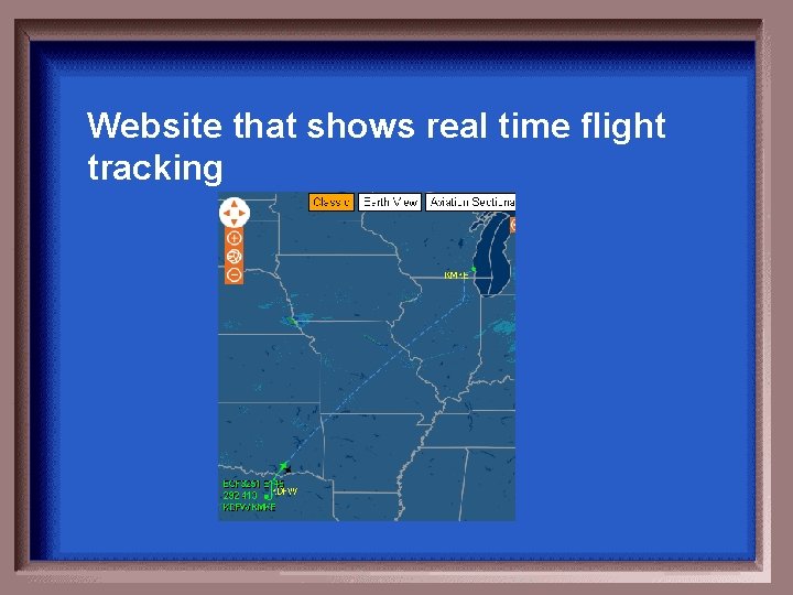 Website that shows real time flight tracking 