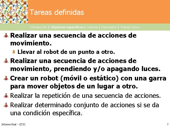 Haga clic para modificar el estilo de título Tareas definidas del patrón Introducción |