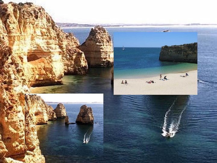 PRAIAS E ARRIBAS As praias são costas baixas e arenosas. As arribas são costas