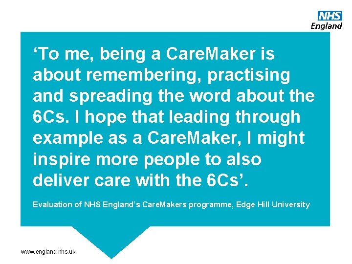 ‘To me, being a Care. Maker is about remembering, practising and spreading the word