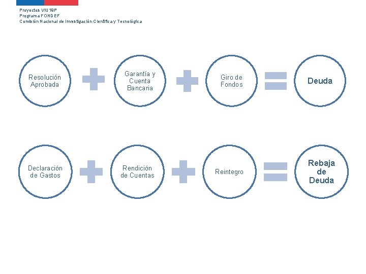Proyectos VIU 19 P Programa FONDEF Comisión Nacional de Investigación Científica y Tecnológica Resolución