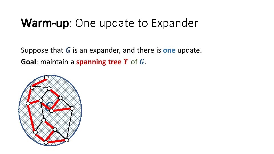 Warm-up: One update to Expander 