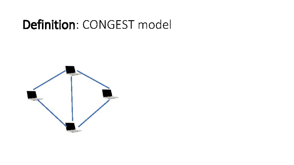 Definition: CONGEST model 