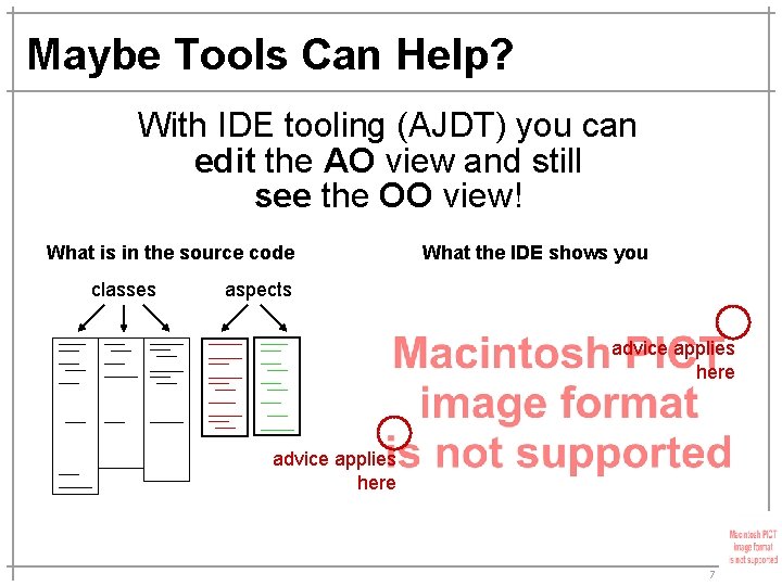 Maybe Tools Can Help? With IDE tooling (AJDT) you can edit the AO view