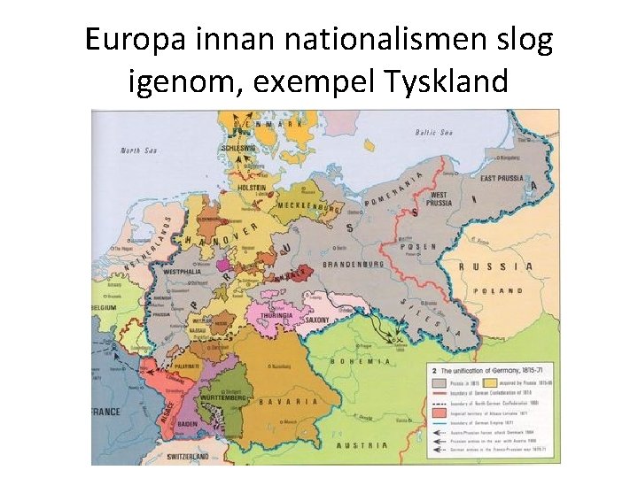 Europa innan nationalismen slog igenom, exempel Tyskland 