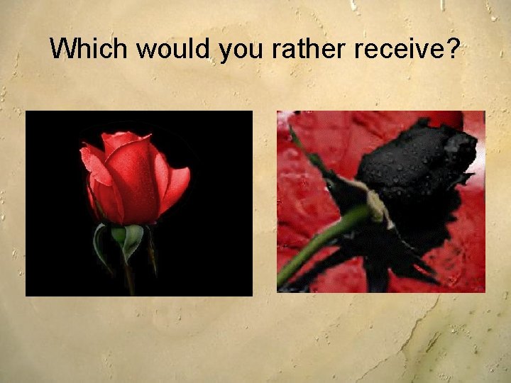 Which would you rather receive? 