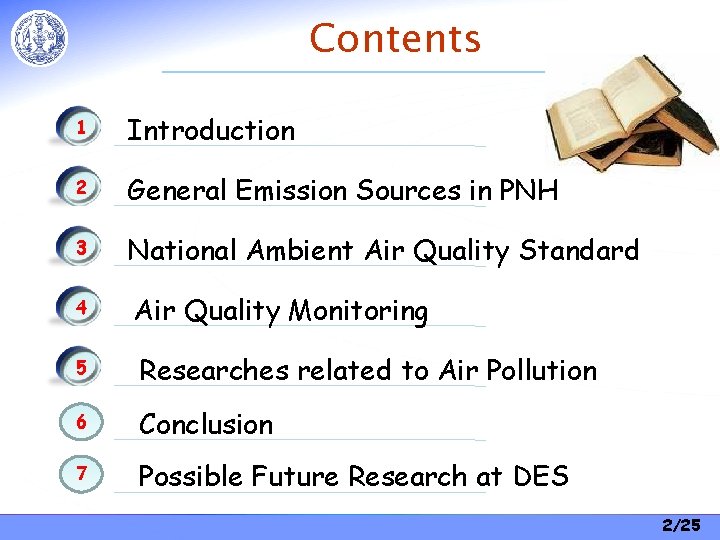 Status of Air Quality Management in Phnom Penh