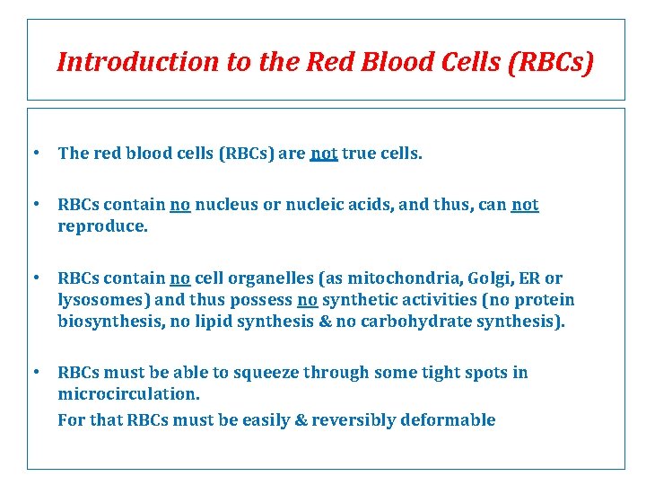 Usda Rbcs Metabolism of Red Blood Cells RBCs HMIM 224