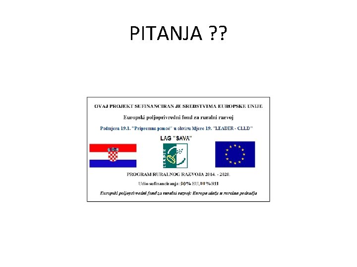 PITANJA ? ? 