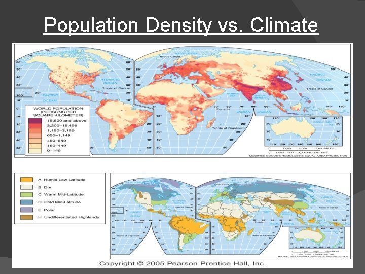 Population Density vs. Climate 