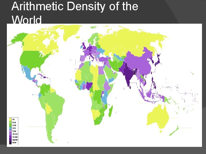 Arithmetic Density of the World 