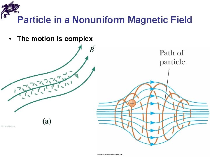 Particle in a Nonuniform Magnetic Field • The motion is complex 