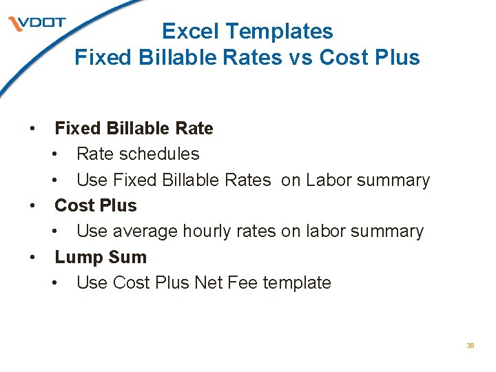 Excel Templates Fixed Billable Rates vs Cost Plus • Fixed Billable Rate • Rate