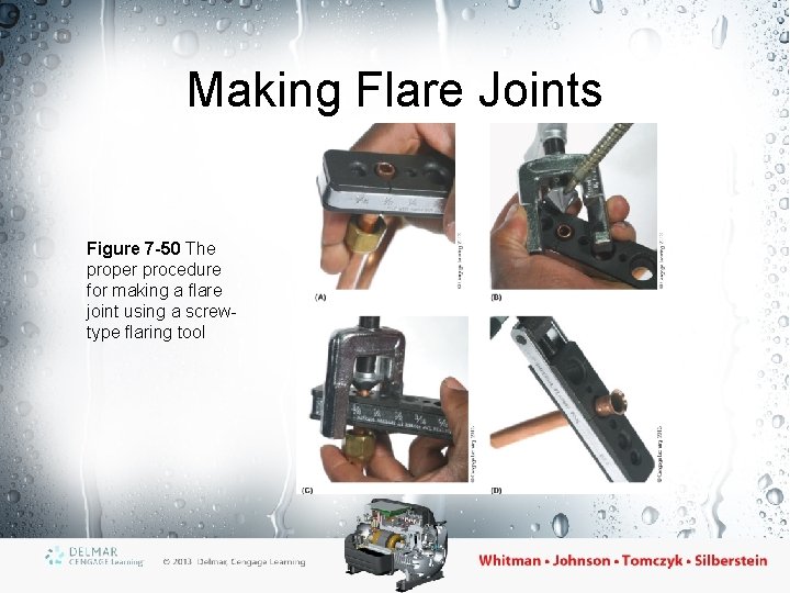 Making Flare Joints Figure 7 -50 The proper procedure for making a flare joint