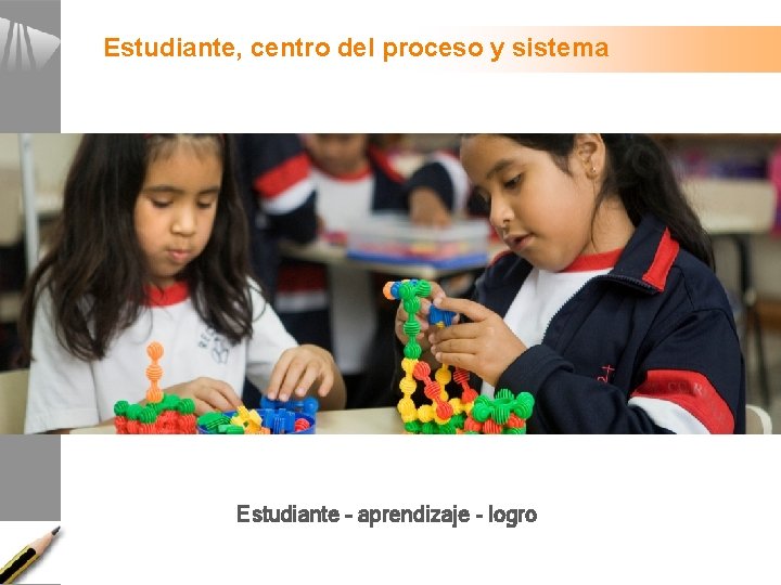 Estudiante, centro del proceso y sistema Estudiante – aprendizaje - logro Estudiante, centro del proceso y sistema Estudiante – aprendizaje - logro
