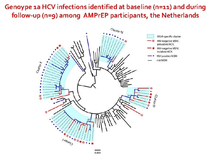 Genoype 1 a HCV infections identified at baseline (n=11) and during follow-up (n=9) among Genoype 1 a HCV infections identified at baseline (n=11) and during follow-up (n=9) among