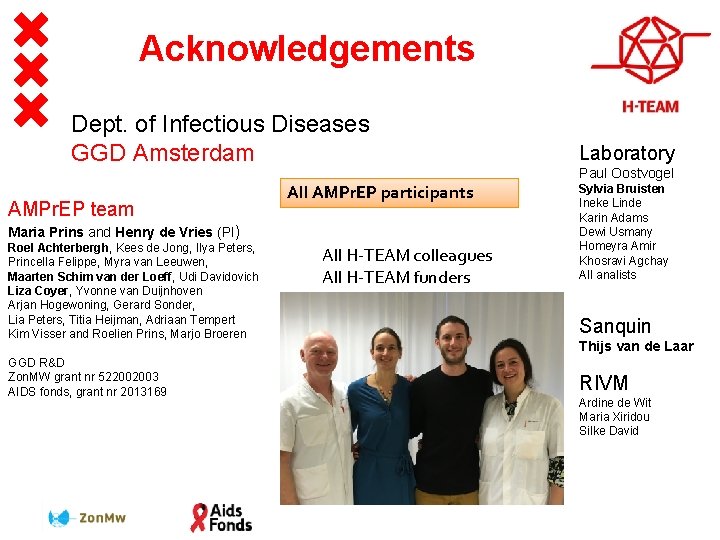 4/6 Acknowledgements Dept. of Infectious Diseases GGD Amsterdam AMPr. EP team All AMPr. EP 4/6 Acknowledgements Dept. of Infectious Diseases GGD Amsterdam AMPr. EP team All AMPr. EP