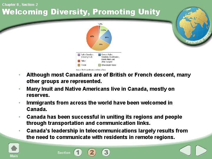 Chapter 8 , Section 2 Welcoming Diversity, Promoting Unity • • • Although most