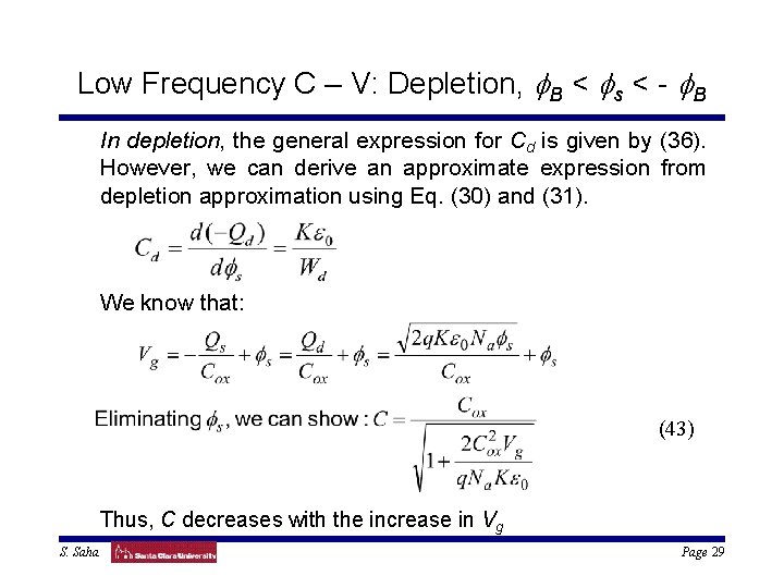 Basic Equations For Device Operation Transport Equations The