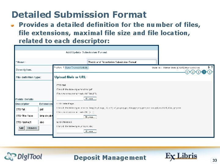 Detailed Submission Format Provides a detailed definition for the number of files, file extensions, Detailed Submission Format Provides a detailed definition for the number of files, file extensions,