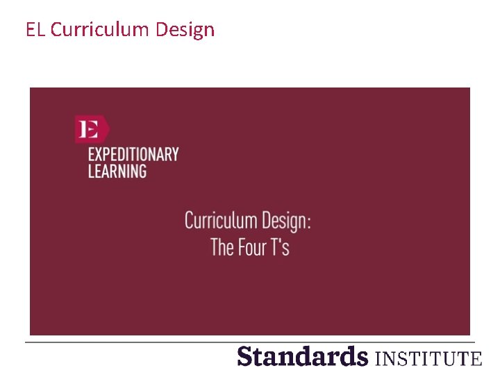EL Curriculum Design 9 