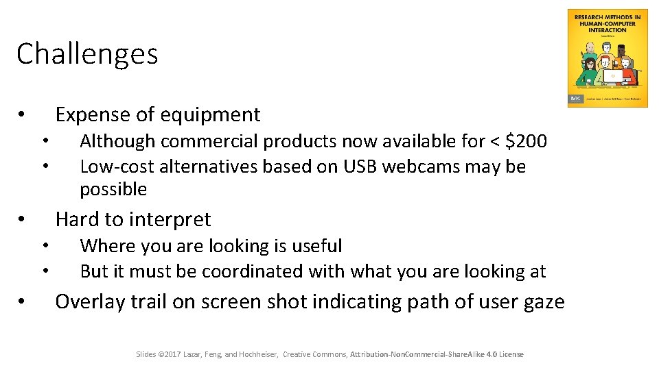 Challenges Expense of equipment • • • Hard to interpret • • Although commercial