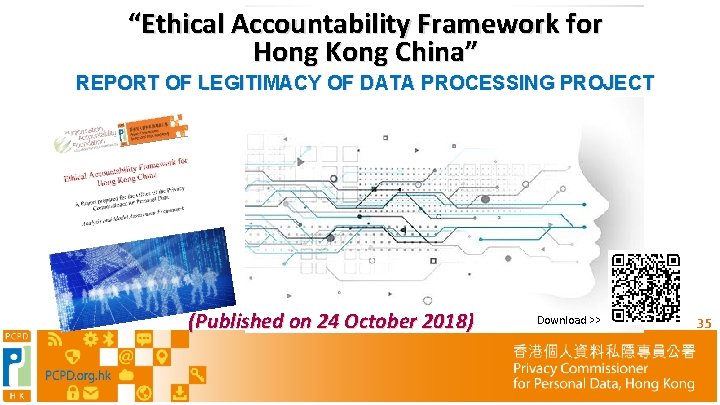 “Ethical Accountability Framework for Hong Kong China” REPORT OF LEGITIMACY OF DATA PROCESSING PROJECT