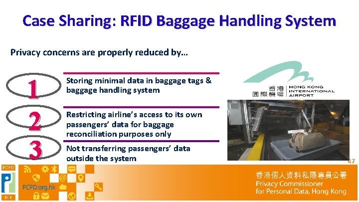 Case Sharing: RFID Baggage Handling System Privacy concerns are properly reduced by… 1 2