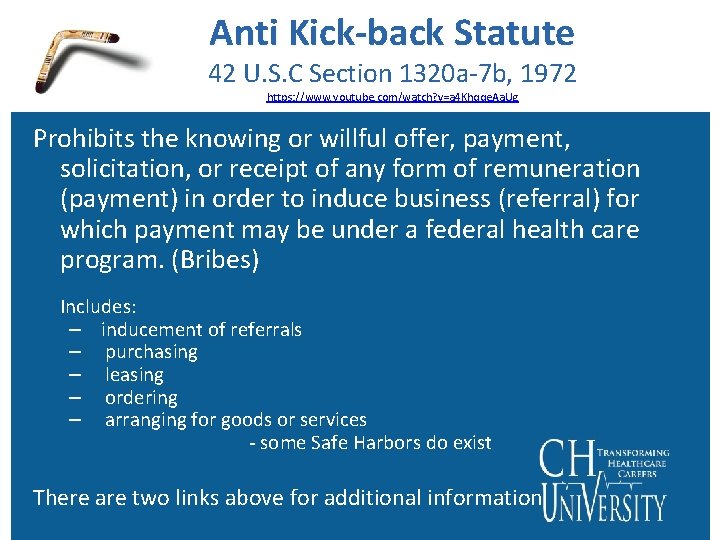 Anti Kick-back Statute 42 U. S. C Section 1320 a-7 b, 1972 https: //www.
