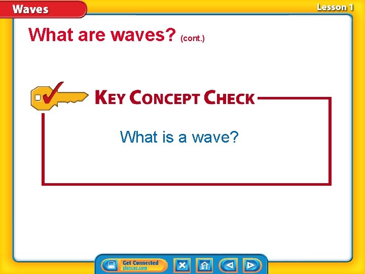What are waves? (cont. ) What is a wave? 