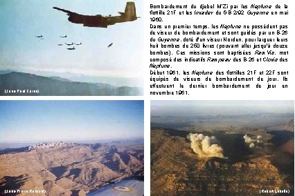 (Jean-Paul Coron) (Jean-Pierre Roussel) Bombardement du djebel M’Zi par les Neptune de la flottille