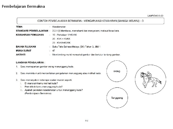 Slaid Buku Panduan Pengajaran Pembelajaran Bahasa Melayu Program