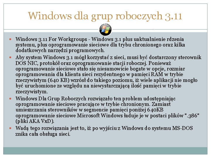 Windows dla grup roboczych 3. 11 Windows 3. 11 For Workgroups - Windows 3.