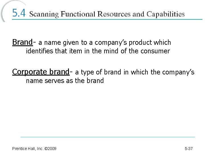 Brand- a name given to a company’s product which identifies that item in the