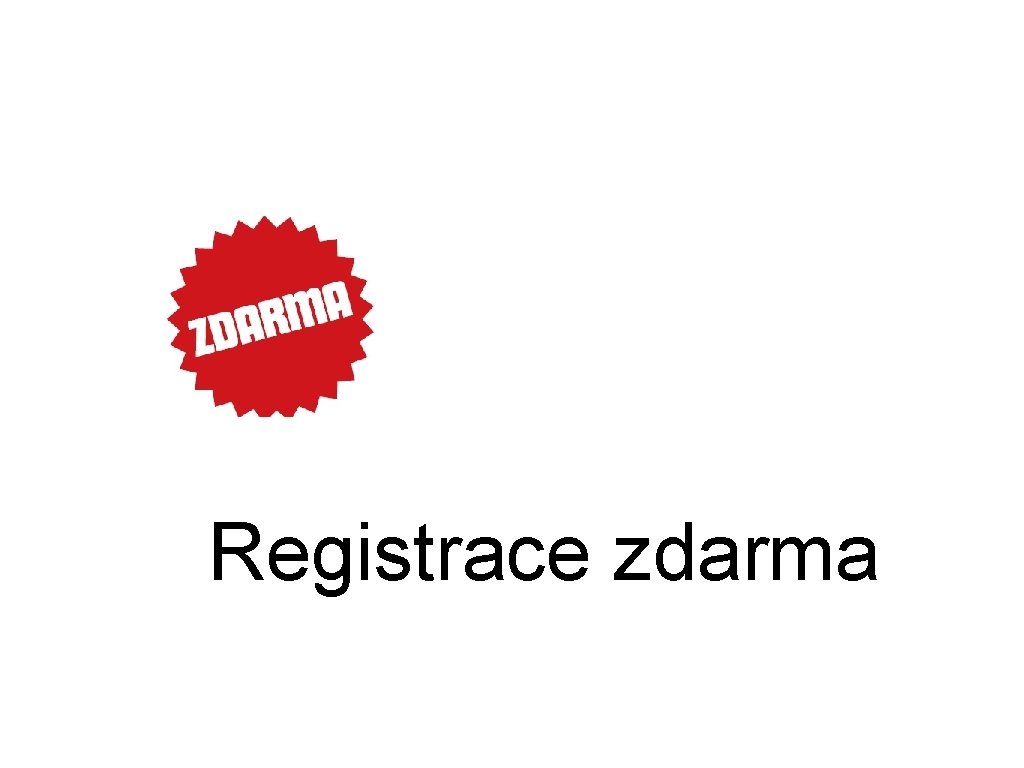 Registrace zdarma 