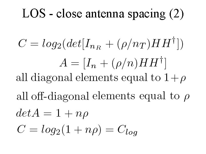 LOS - close antenna spacing (2) 