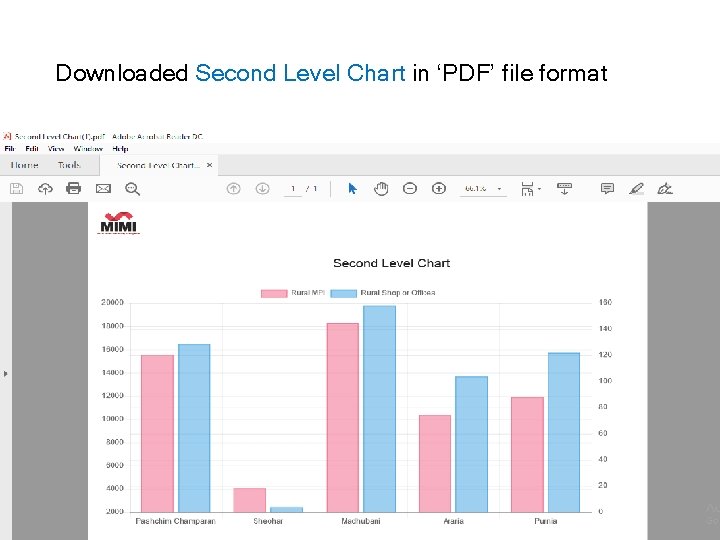 Downloaded Second Level Chart in ‘PDF’ file format 