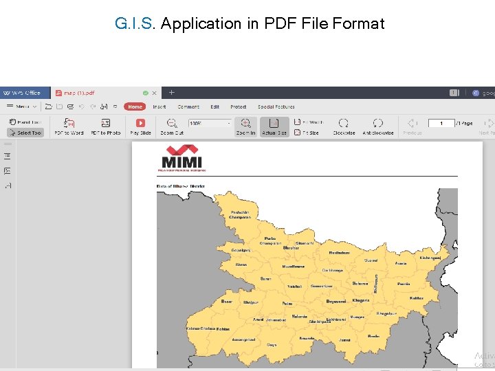 G. I. S. Application in PDF File Format 