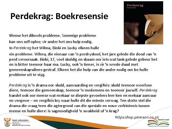 Perdekrag: Boekresensie Mense het dikwels probleme. Sommige probleme kan ons self oplos; vir ander