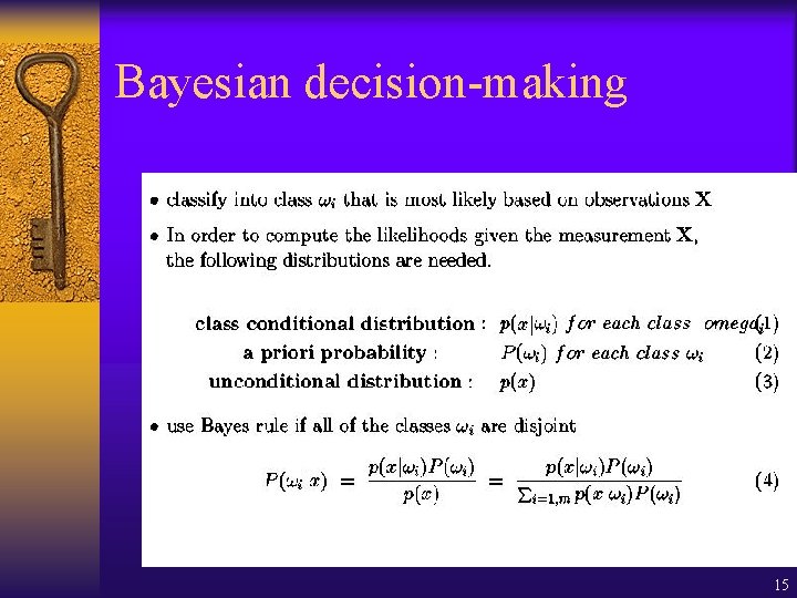 Bayesian decision-making 15 