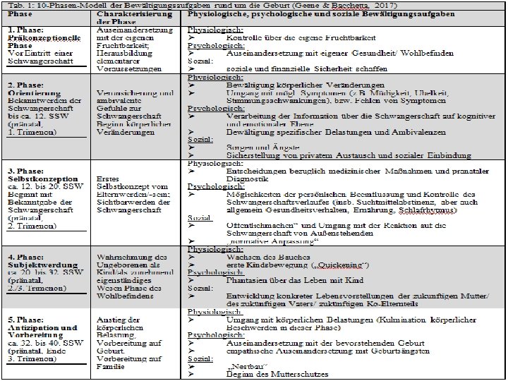 10 -Phasen-Modell der Gesundheitsförderung bei Familiengründung _______________________________ Hochschule Magdeburg-Stendal, St. G Angewandte Kindheitswissenschaften 