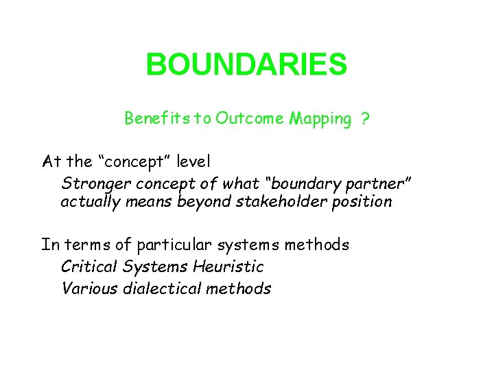 KEY PRINCIPLES OF THINKING SYSTEMICALLY Interrelationships Perspectives ...