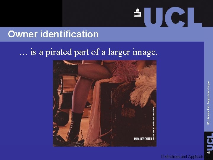 Owner identification UCL Adastral Park Postgraduate Campus … is a pirated part of a