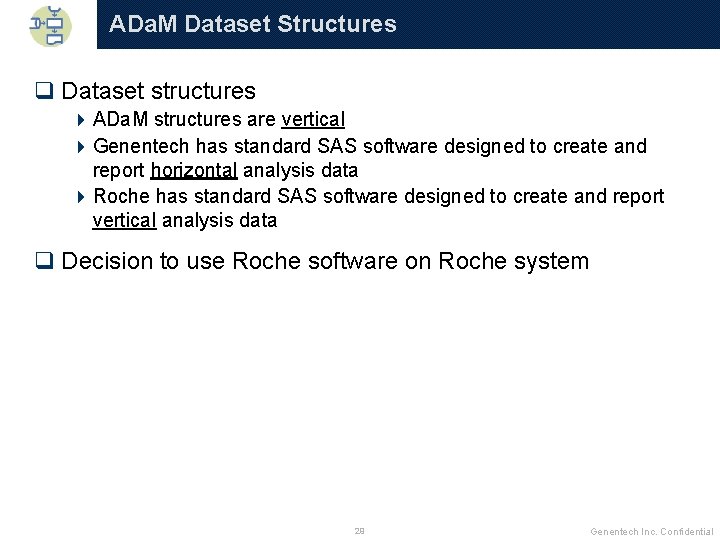 ADa. M Dataset Structures q Dataset structures 4 ADa. M structures are vertical 4