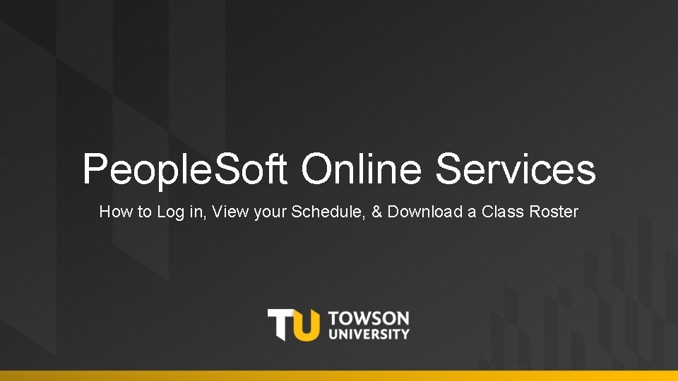 People. Soft Online Services How to Log in, View your Schedule, & Download a