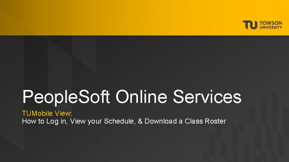 People. Soft Online Services TUMobile View: How to Log in, View your Schedule, &