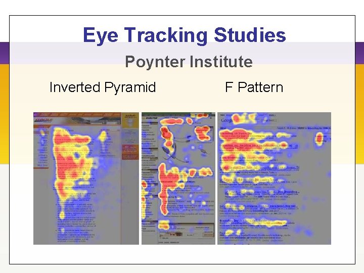 Eye Tracking Studies Poynter Institute Inverted Pyramid F Pattern 