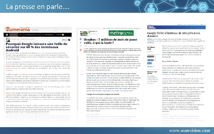 La presse en parle…. www. numvision. com La presse en parle…. www. numvision. com