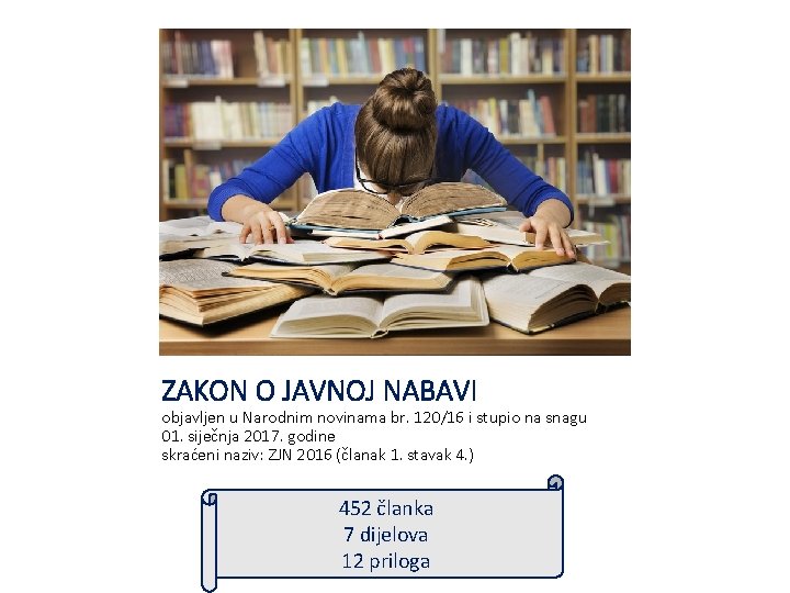 ZAKON O JAVNOJ NABAVI objavljen u Narodnim novinama br. 120/16 i stupio na snagu