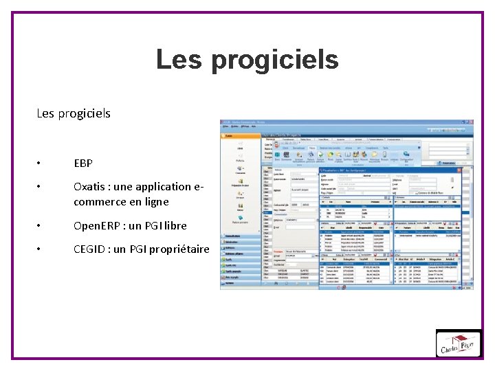 Les progiciels • EBP • Oxatis : une application ecommerce en ligne • Open.